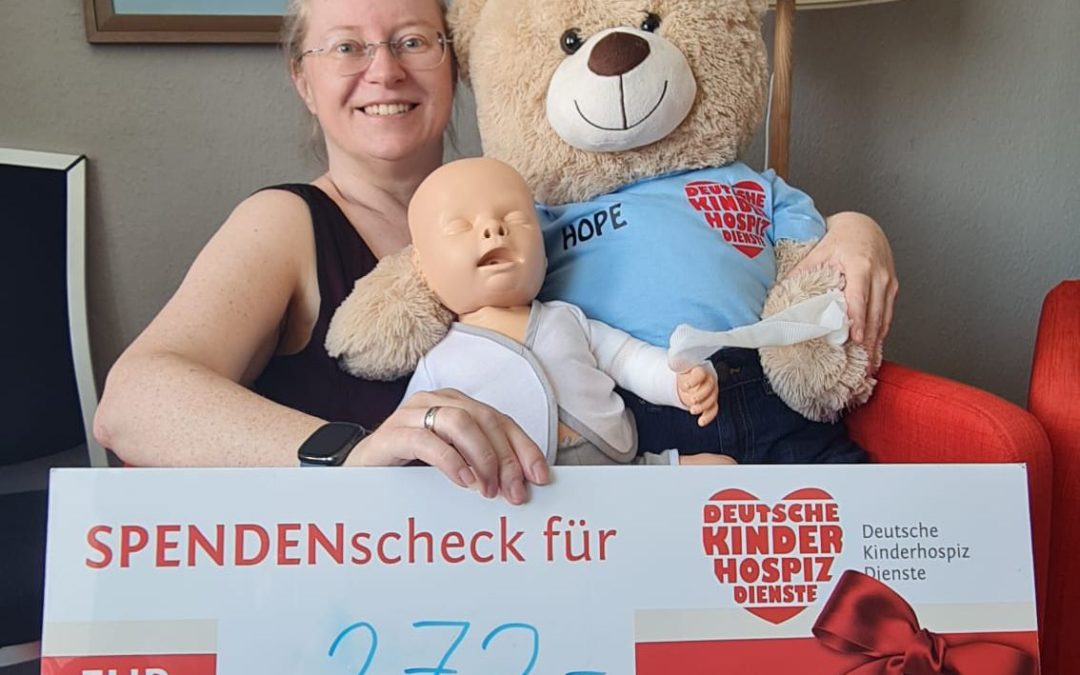 Spende für Erste-Hilfe-Kurse für die Deutsche Kinderhospiz Dienste